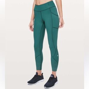 Lululemon Scalloped Bottom Reflective Leggings